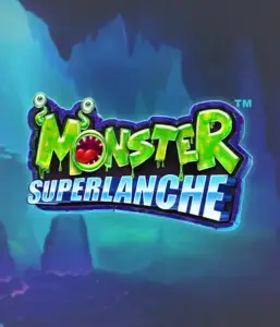 Dive into the spooky depths with Monster Superlanche slot by Pragmatic Play, showcasing a vivid and whimsical monster logo against a foggy cave background. This image portrays the thrilling experience of a monster-themed game, ideal for players who love fantasy, providing a fantastic play experience. 